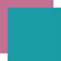 Echo Park - Sunny Days Ahead Collection - 12 x 12 Double Sided Paper - Teal - Purple