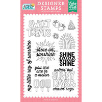 Echo Park - Sunny Days Ahead Collection - Clear Photopolymer Stamps - Shine Shine Shine