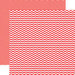 Echo Park - Red Collection - 12 x 12 Double Sided Paper - Red Chevron