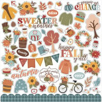 Echo Park - Sweater Weather Collection - 12 x 12 Cardstock Stickers - Element