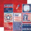 Echo Park - 4th of July Collection - 12 x 12 Double Sided Paper - Journaling