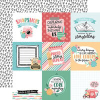 Echo Park - Telling Our Story Collection - 12 x 12 Double Sided Paper - 4 x 4 Journaling Cards