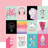 Echo Park - Teen Spirit Girl Collection - 12 x 12 Double Sided Paper - 3 x 4 Journaling Cards