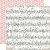 Echo Park - Wedding Bliss Collection - 12 x 12 Double Sided Paper - Wedding Script