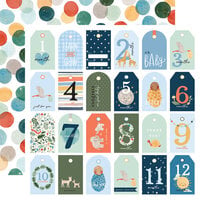 Echo Park - Welcome Baby Boy Collection - 12 x 12 Double Sided Paper - Boy Tags