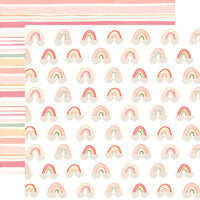 Echo Park - Welcome Baby Girl Collection - 12 x 12 Double Sided Paper - Rainbows