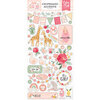 Echo Park - Welcome Baby Girl Collection - Chipboard Stickers - Accents