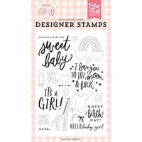 Echo Park - Welcome Baby Girl Collection - Clear Photopolymer Stamps - Welcome Little One