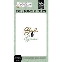 Echo Park - Wedding Bells Collection - Designer Dies - Bride and Groom