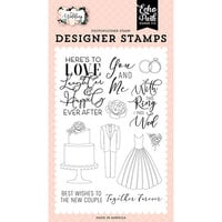 Echo Park - Wedding Collection - Clear Photopolymer Stamps - Here's To Love