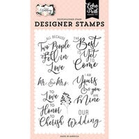 Echo Park - Wedding Collection - Clear Photopolymer Stamps - Our Wedding