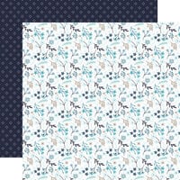 Echo Park - Winter Magic Collection - 12 x 12 Double Sided Paper - Frozen Floral