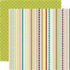 Echo Park - A Walk in The Park Collection - 12 x 12 Double Sided Paper - Playful Stripes, CLEARANCE