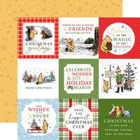 Echo Park - Winnie The Pooh Christmas Collection - 12 x 12 Double Sided Paper - 4 x 4 Journaling Cards