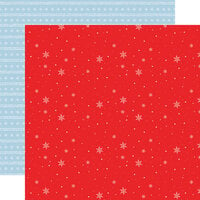 Echo Park - Winnie The Pooh Christmas Collection - 12 x 12 Double Sided Paper - Grand Snowflakes