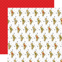 Echo Park - Winnie The Pooh Christmas Collection - 12 x 12 Double Sided Paper - Bundled Up Winnie