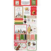 Echo Park - Winnie The Pooh Christmas Collection - Chipboard Embellishments - Accents