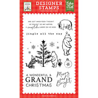 Echo Park - Winnie The Pooh Christmas Collection - Clear Photopolymer Stamps - Grand Christmas