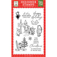 Echo Park - Winnie The Pooh Christmas Collection - Clear Photopolymer Stamps - Very Pooh Bear Christmas