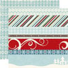 Echo Park - Wintertime Collection - 12 x 12 Double Sided Paper - Borders, CLEARANCE