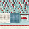 Echo Park - Wintertime Collection - 12 x 12 Cardstock Stickers - Alphabet