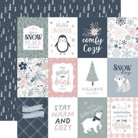 Echo Park - Winterland Collection - Christmas - 12 x 12 Double Sided Paper - 3 x 4 Journaling Cards