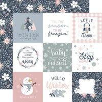 Echo Park - Winterland Collection - Christmas - 12 x 12 Double Sided Paper - 4 x 4 Journaling Cards