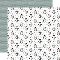 Echo Park - Winterland Collection - Christmas - 12 x 12 Double Sided Paper - Penguin Fun