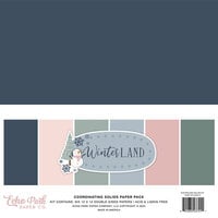 Echo Park - Winterland Collection - Christmas - 12 x 12 Paper Pack - Solids