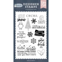 Echo Park - Winterland Collection - Christmas - Clear Photopolymer Stamps - Bring On The Cozy