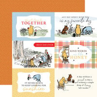 Echo Park - Winnie The Pooh Collection - 12 x 12 Double Sided Paper - 6 x 4 Journaling Cards