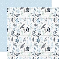 Echo Park - Winter Collection - 12 x 12 Double Sided Paper - Snowy Sprigs