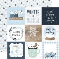 Echo Park - Winter Collection - 12 x 12 Double Sided Paper - 4 x 4 Journaling Cards