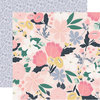 Echo Park - You and Me Collection - 12 x 12 Double Sided Paper - I Love Us Floral