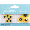 EK Success - Jolee's by You Redux - 3 Dimensional Embellishments with Gem Accents - Mini Sunflowers