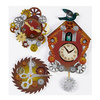 EK Success - Jolee's Boutique - Steampunk Collection - 3 Dimensional Stickers with Epoxy and Foil Accents - Coo Coo Clocks