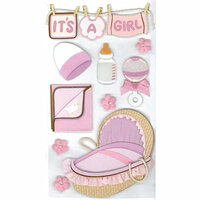 EK Success - Jolee's Boutique - 3 Dimensional Stickers - Baby Girl, CLEARANCE