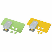 EK Success - Paper Shapers - Slim Profile - Mini Punch Set - 2 Pieces - Pennants