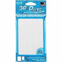 3-D Dots Adhesive Foam Strips - White - 1/8" Thick