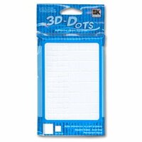 3-D Dots - Adhesive Foam Squares - White - 1/8" Thick