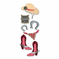 EK Success - Touch of Jolee's Dimensional Stickers  - Cowgirl