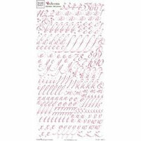 Fiskars - Heidi Grace Designs - Rub Ons - Alphabet - Cherry Wood Lane Collection, CLEARANCE
