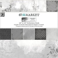 49 and Market - Color Swatch Charcoal Collection - 12 x 12 Collection Paper Pack