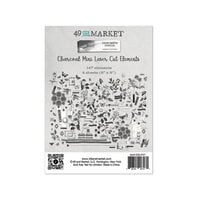 49 and Market - Color Swatch Charcoal Collection - Laser Cuts Elements - Mini