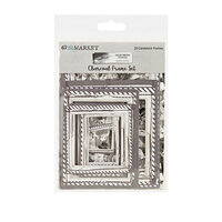 49 and Market - Color Swatch Charcoal Collection - Die-Cuts - Frame Set