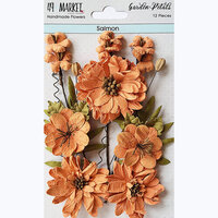 49 and Market - Flower Embellishments - Garden Petals - Salmon