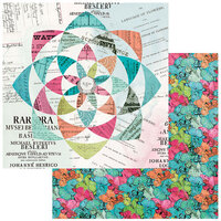 49 and Market - Kaleidoscope Collection - 12 x 12 Double Sided Paper - Quilted Spirograph