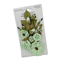 49 and Market - Nature's Bounty Collection - Flower Embellishments - Pistachio
