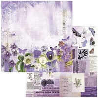 49 and Market - Spectrum Gardenia Collection - 12 x 12 Double Sided Paper - Classics - Violaceous