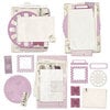 49 and Market - Vintage Artistry Lilac Collection - Ephemera Collage Stack